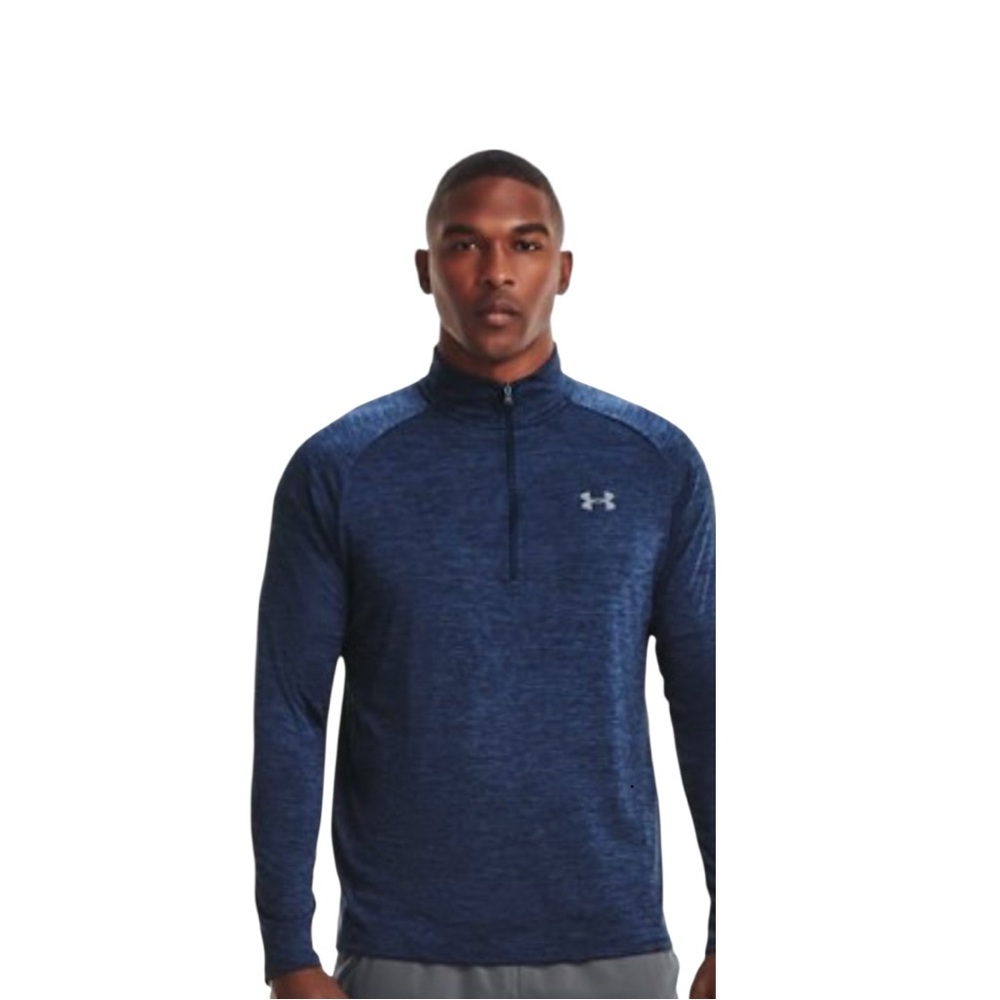 Under Armour NWOT Men’s Tech 1/2 Zip Long Sleeve Medium - Academy/Steel